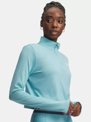Damen-T-Shirt UNDER ARMOUR TECH BRANDED 1/2 ZIP 6009988-425 BLAU