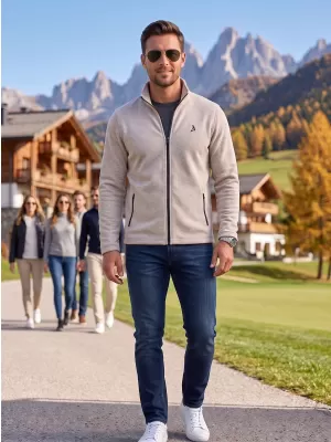 Fleece-Sweatshirt für Herren ALTISPORT ALM002852 SILBERNE AKZENTE