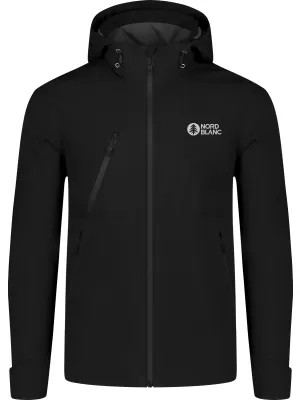 Wasserdichte Herrenjacke NORDBLANC OVERLOOK NBSSM8315 SCHWARZ