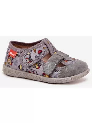 Kinderpantoffeln MILAMI 118/BR-32 GRAU