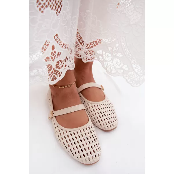  Ballerinas für Damen BOTO ZA76 BEIGE 