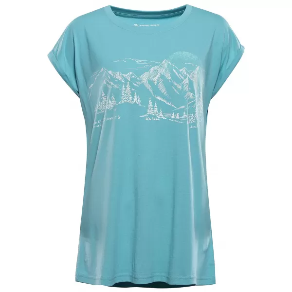  Outdoor-Shirt für Damen ALPINE PRO NOGERA 2 AQUA SEA VARIANTE PA 