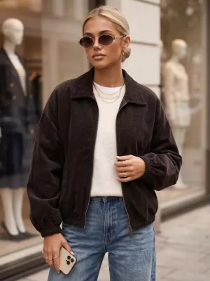 Damenjacke DSTREET TY6053 BRAUN