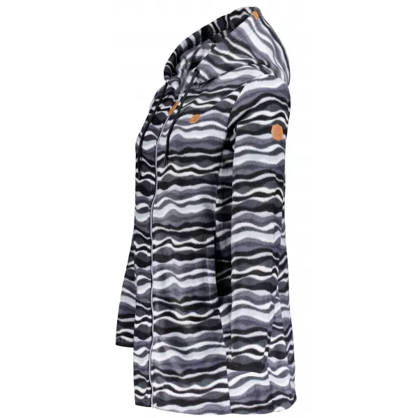  Fleece-Sweatshirt für Damen ALTISPORT ILANI SCHWARZ 