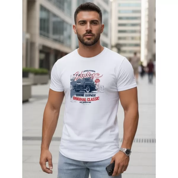  Herren-T-Shirt DSTREET NX5082R WEIß 