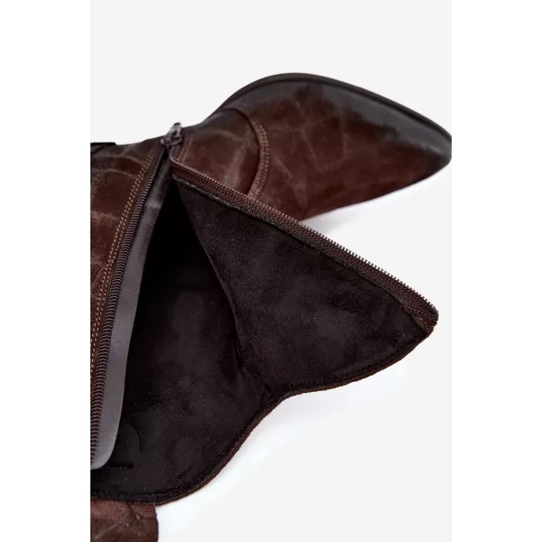  Cowboystiefel für Damen ZAZOO 1998 SCHOKOLADE 