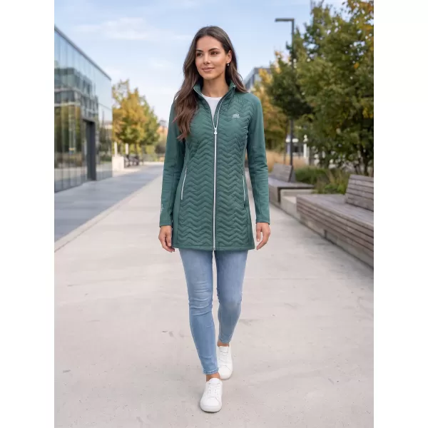 Hybridmantel für Damen ALTISPORT IRYSA DUNKELGRÜN 