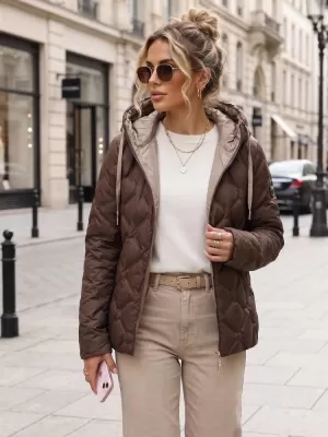 Damenjacke DSTREET TY5883 BRAUN