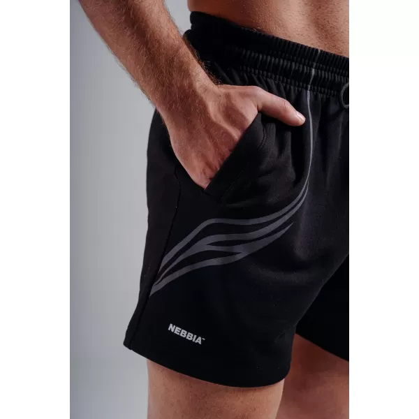 Übergroße Trainingsshorts NEBBIA PRIMAL 876 SCHWARZ 