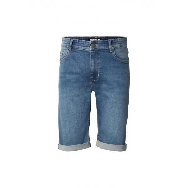  Herrenshorts URBAN CLASSICS TB8457 MITTELTIEFBLAU GEWASCHEN 