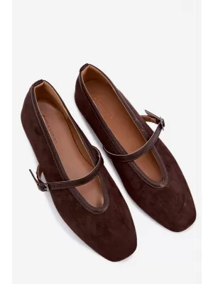 Ballerinas für Damen BOTO D-179 KAFFEE