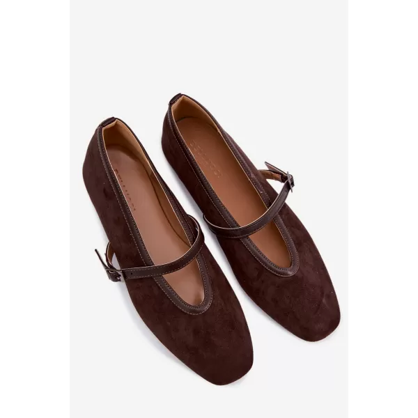  Ballerinas für Damen BOTO D-179 KAFFEE 