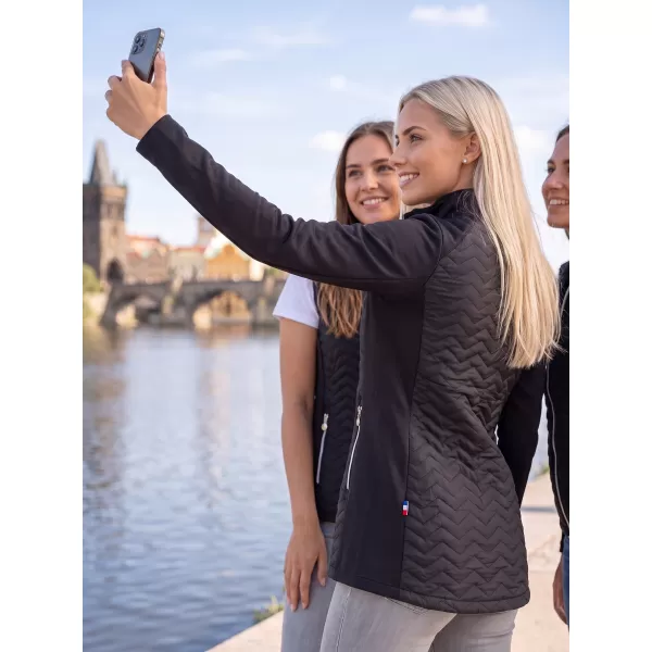  Hybridmantel für Damen ALTISPORT IRYSA SCHWARZ 