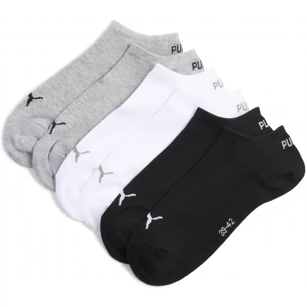  Socken PUMA UNISEX SNEAKER PLAIN 3P 93862417 GRAU/WEIß/SCHWARZ 