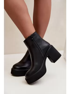 Damen-Stiefeletten BOTO 5303 SCHWARZ