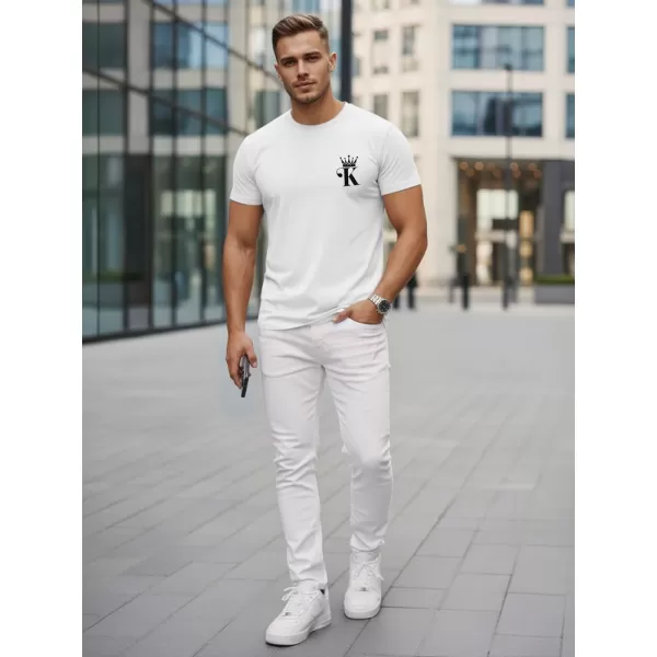  Herren-T-Shirt DSTREET NX5104R-WH WEIß 