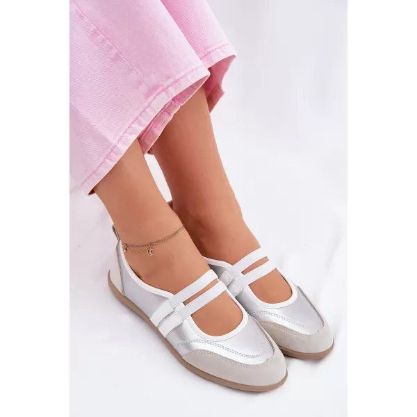  Ballerinas für Damen BOTO 22-383 SILBER 