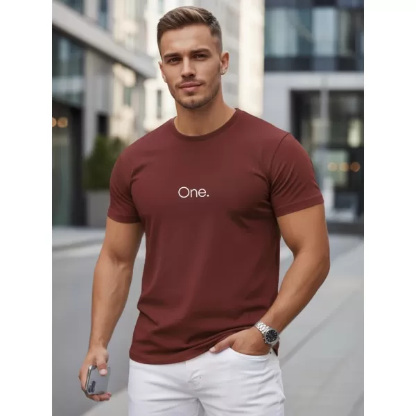  Herren-T-Shirt DSTREET NX5125R-BU ROTWEIN 