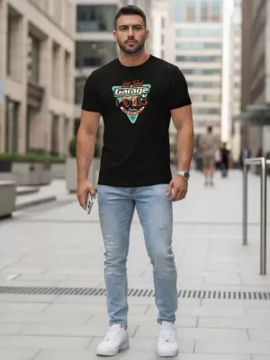 Herren-T-Shirt DSTREET NX5093R-BK SCHWARZ