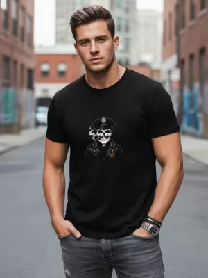 Herren-T-Shirt DSTREET NX0128R-BK SCHWARZ