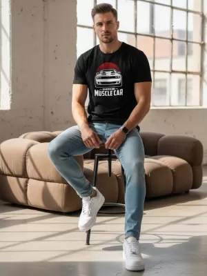 Herren-T-Shirt DSTREET NX046R SCHWARZ