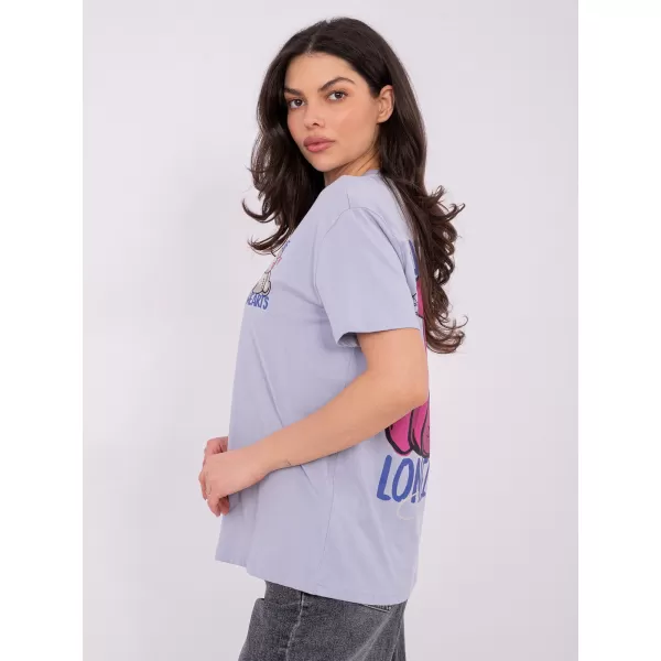  Damen-T-Shirt SUBLEVEL D12022AH02645Y LEUCHTENDES LILA 
