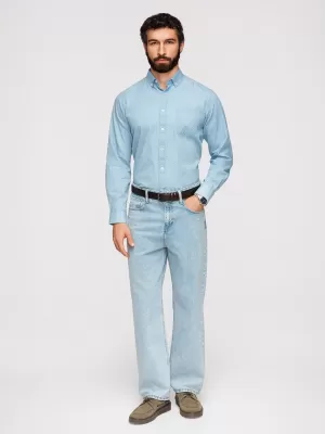 Herrenhemd OMBRE K702 HELLBLAU