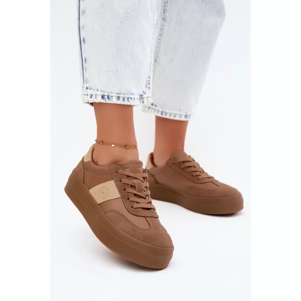  Damen-Sneaker BIG STAR SHOES UU274015 BRAUN/BEIGE 
