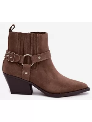 Damen-Stiefeletten BOTO NC1360K CAPPUCCINO