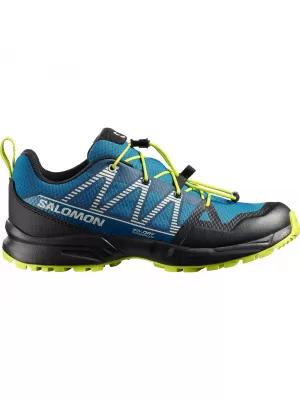 Kinderschuhe SALOMON OUTSCAPE WATERPROOF L49212500 MYKONOSBLAU/SCHWARZ/ACID LIME