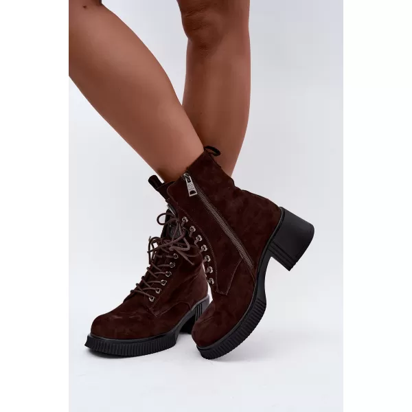  Damen-Stiefeletten VINCEZA 67009 BRAUN 
