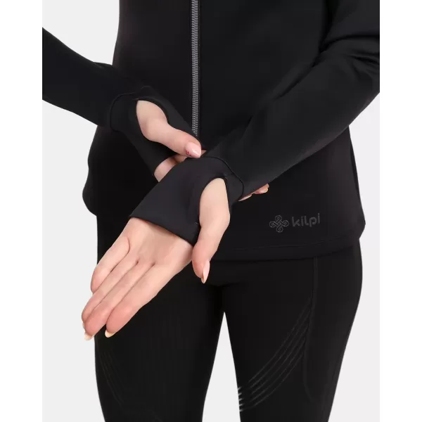  Fleece-Sweatshirt für Damen KILPI LAJEN-W 1L0205KI SCHWARZ 