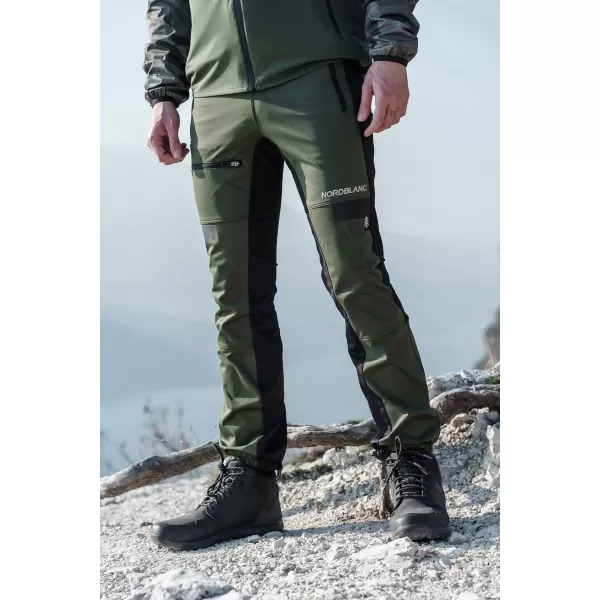 Wasserdichte Multisporthose für Herren NORDBLANC RIDGEWALK NBSPM8325 DUNKELGRÜN 