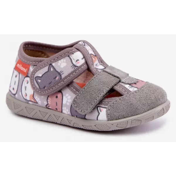  Kinderhausschuhe MILAMI 118/BR-34 GRAU 