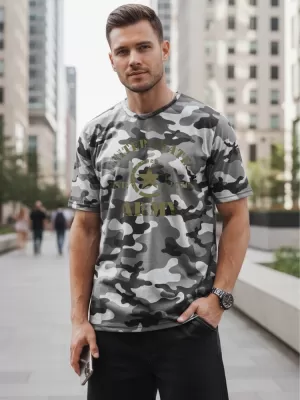 Herren-T-Shirt DSTREET NX2002R-SL-M HELLGRAU