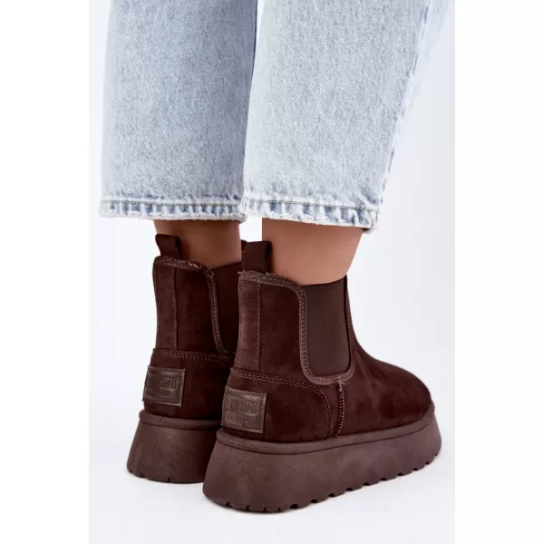  Damenschuhe BIG STAR SHOES UU274174 BRAUNE/BEIGE SCHATTEN 