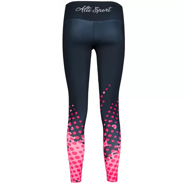  Premium-Leggings für Damen (neue Größen) ALTISPORT VOJ/ALW109LEG05 ROSA-SCHWARZ 