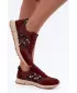 Damen-Sneaker D&A GR62-6015 BURGUND