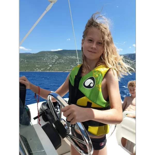  Schwimmweste SPINERA Youth Neopren 50N GRÜN/GELB 