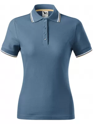 Damen-T-Shirt mit Kragen MALFINI FOCUS 233 DENIM