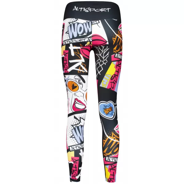  Damen Premium Long Funktionsleggings (neue Größen) ALTISPORT VOJ/ALW041LEG05 SCHWARZ 