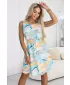 Kleid NUMOCO 296-15 BLAU MIT ZITRONE