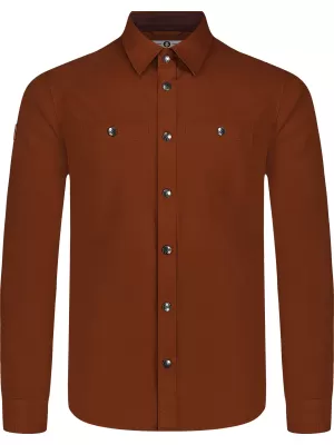 Herren-Flanellhemd NORDBLANC HAZE NBSSM8370 BRAUN