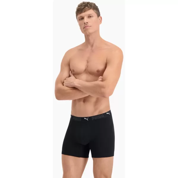  Herren-Boxershorts PUMA SPORT COTTON BOXER 2P 93552101 SCHWARZ 