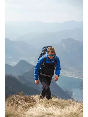 Wasserdichte Softshelljacke für Herren NORDBLANC EXPEDITIOUS NBSSM8323 BLAU