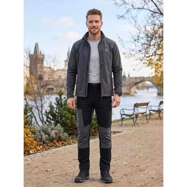  Softshellhose für Herren ALPINE PRO AKAN 3 SCHWARZ 