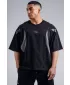 Übergroßes Pump-Cover-T-Shirt NEBBIA PRIMAL 871 SCHWARZ