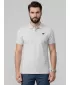 Herren-T-Shirt mit Kragen 4F WMM00TPTSM0771 KALTE HELLGRAUE MELANGE