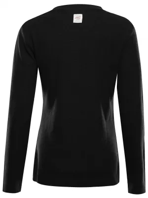 Damen-T-Shirt ALPINE PRO THERMALA SCHWARZ