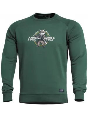 Herren-Sweatshirt PENTAGON HAWK SWEATER LONE WOLF K09019-LO SPRINGBOCK GRÜN